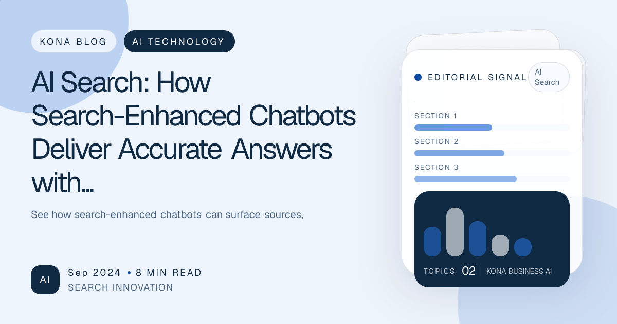 AI Search enhanced chatbots with sources