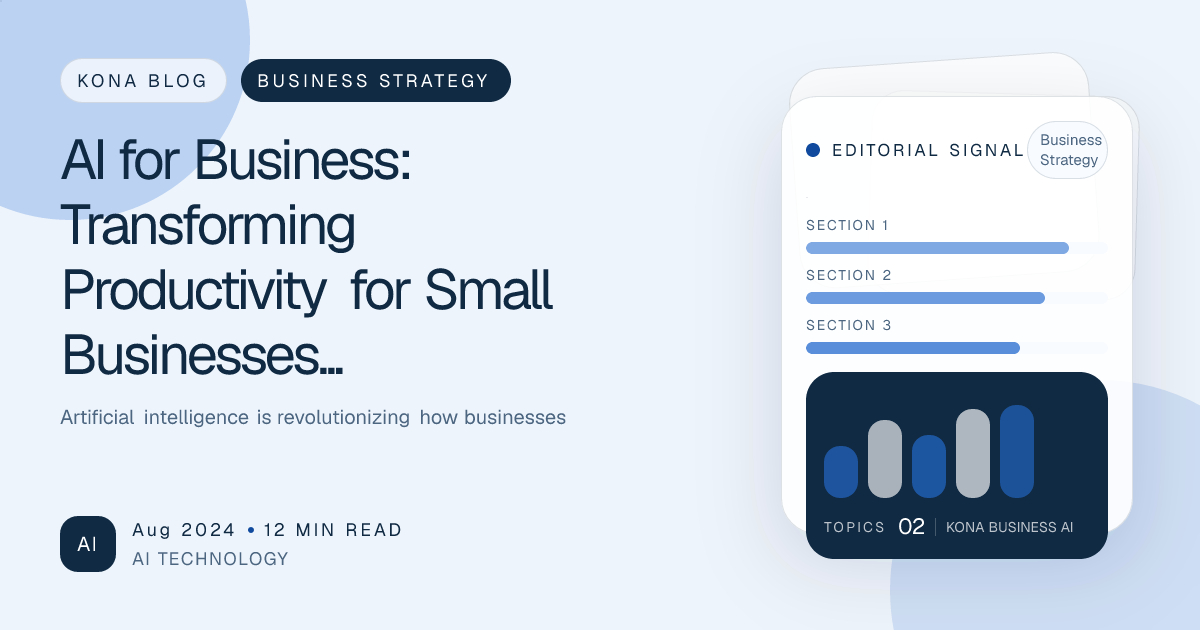 AI transforming business productivity