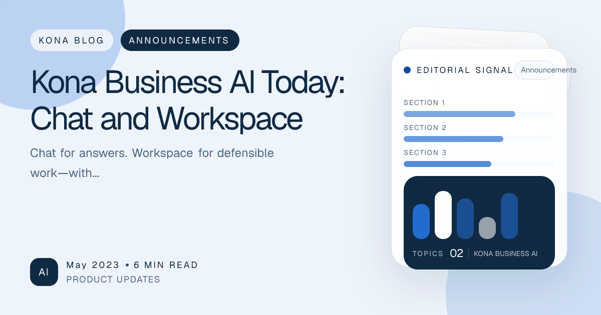 Kona Business AI Introduction