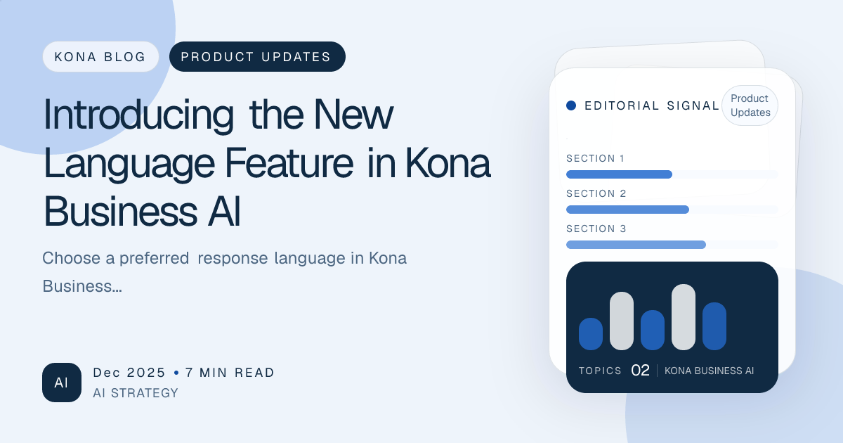 Language Preferences in Kona Business AI