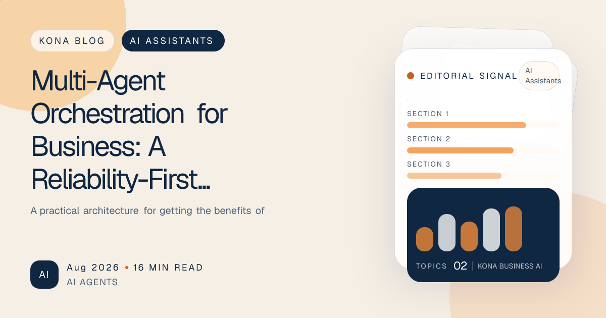 Lead AI assistant routing bounded tasks to two business specialists and verifying the synthesis